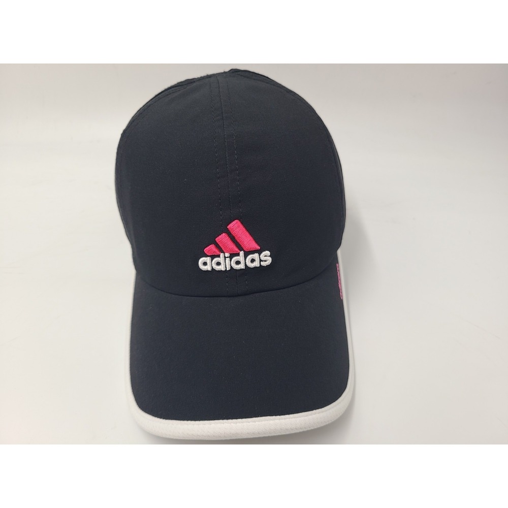 Women Adidas Adizero Climacool Adjustable Hat Cap Polyester Blend Mom Black Pink